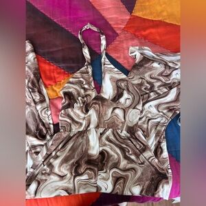 Urban Outfitters Marble Print Halter Jumpsuit (M)